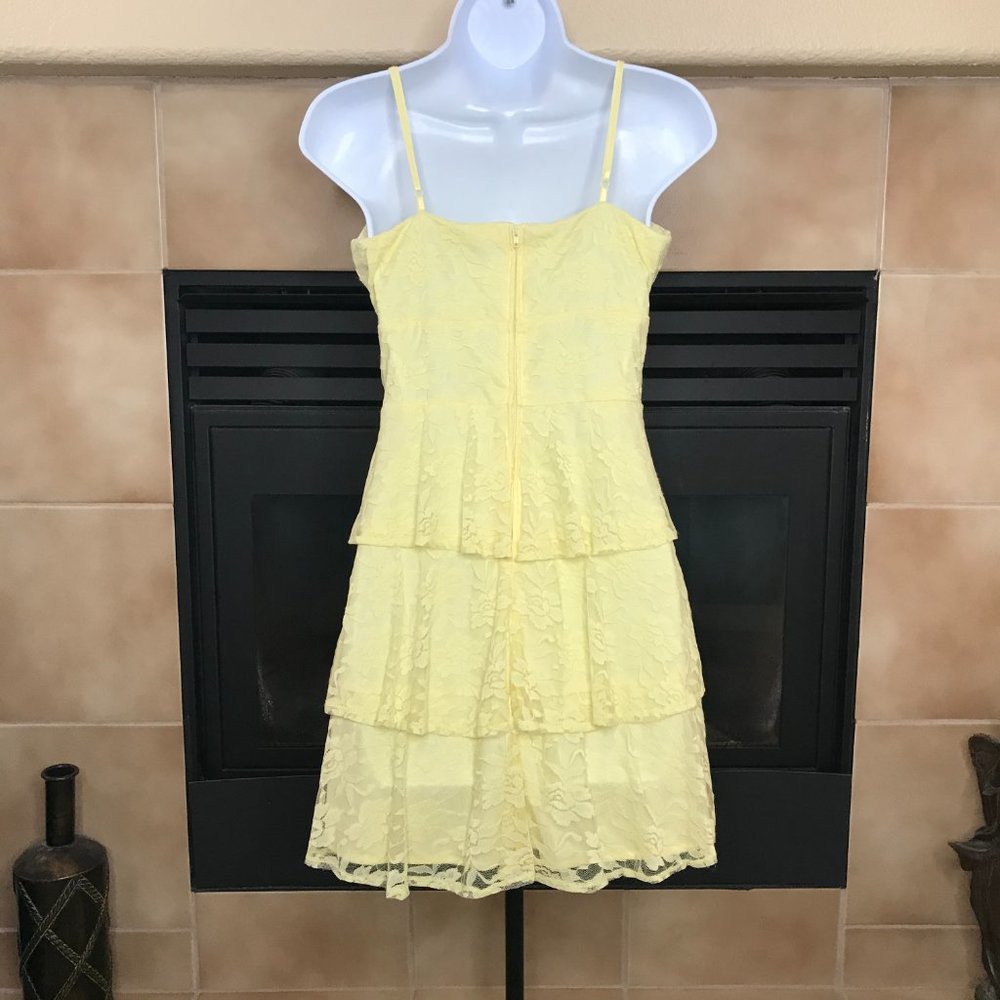☀️SALE! B. DARLIN Lacy Dress | Yellow | Small - Picture 5 of 8